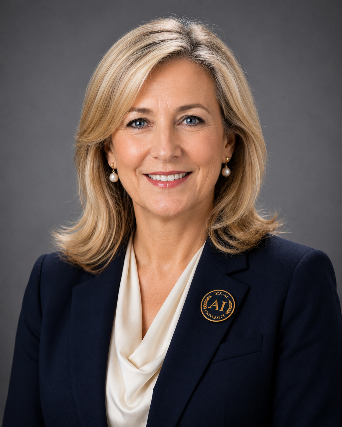 Official portrait of Prof. Dr. Sarah Williams, Dean of the School of Education at ICS AI University