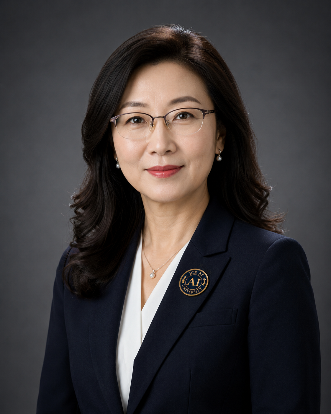 Official portrait of Prof. Dr. Mei Lin Zhang, Pro Vice Chancellor – Academic Affairs of ICS AI University