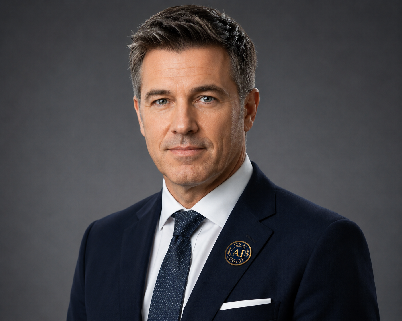 Official portrait of Dr. Michael Reynolds, Director of AI Learning Experience at ICS AI University