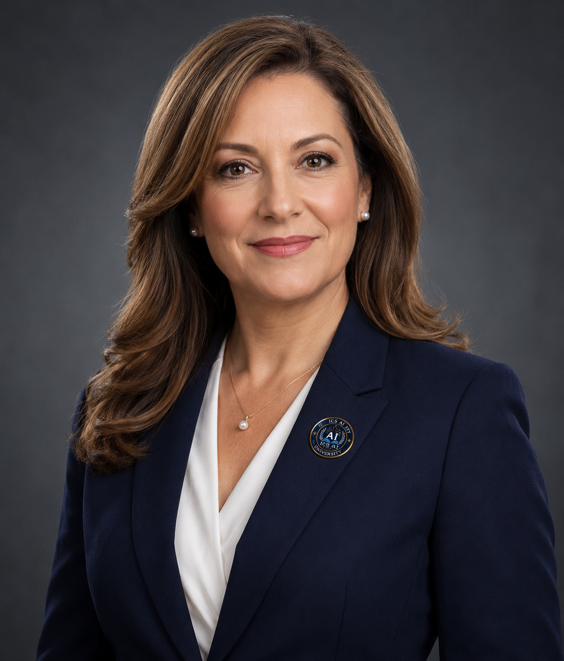 Official portrait of Dr. Sarah Bennett, Director of AI Academic Affairs at ICS AI University