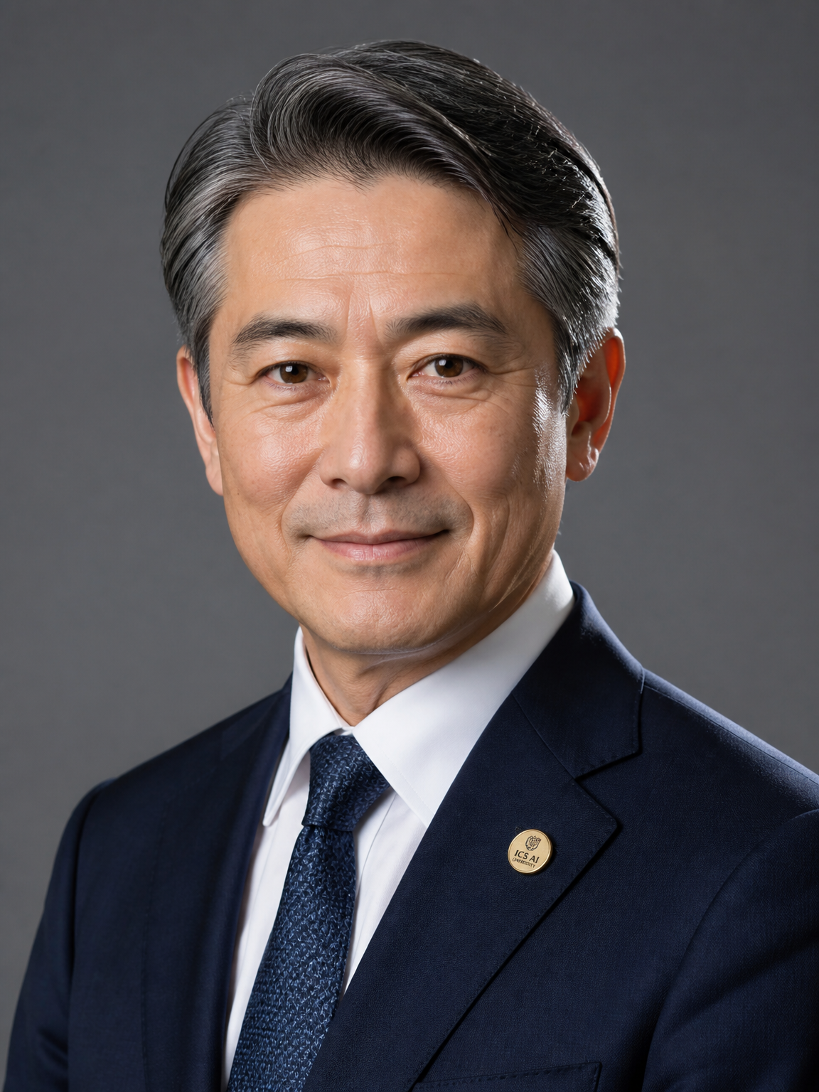 Official portrait of Prof. Dr. Kenji Watanabe, Dean of the School of Engineering at ICS AI University